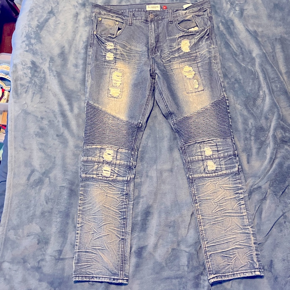 Mens Biker Jeans